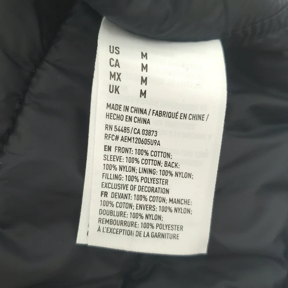AE American Beagle Outfitters Navy Blue Varsity Style Pet Dog Puffy Jacket M
